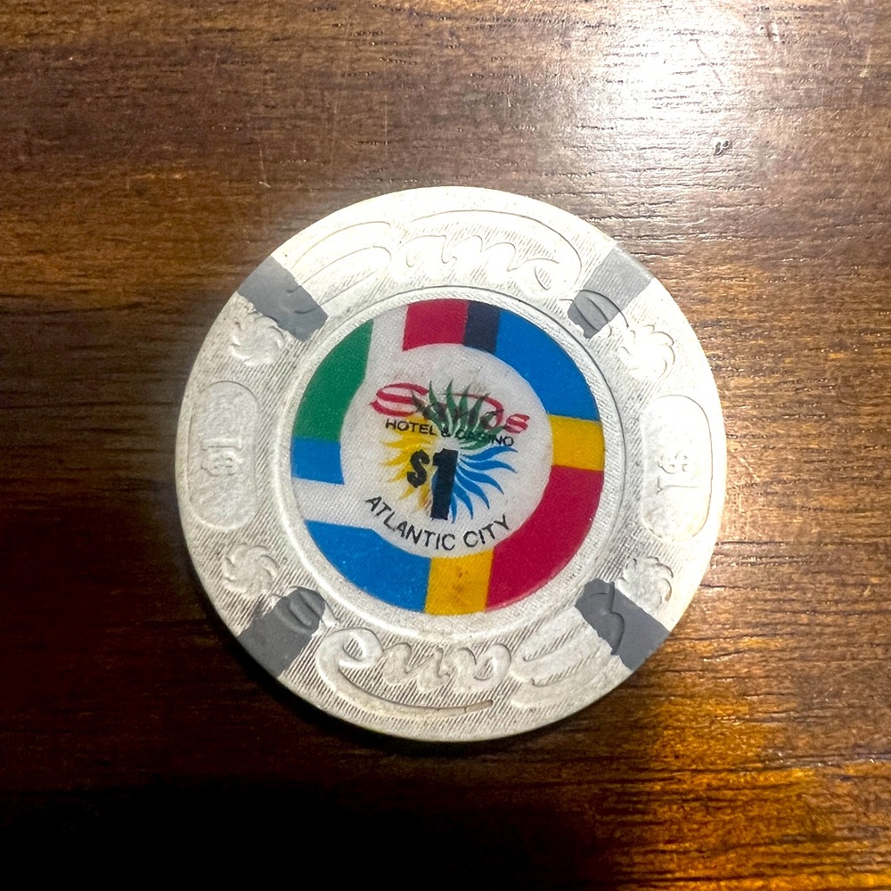 Sands hotel & casino Atlantic City one dollar token